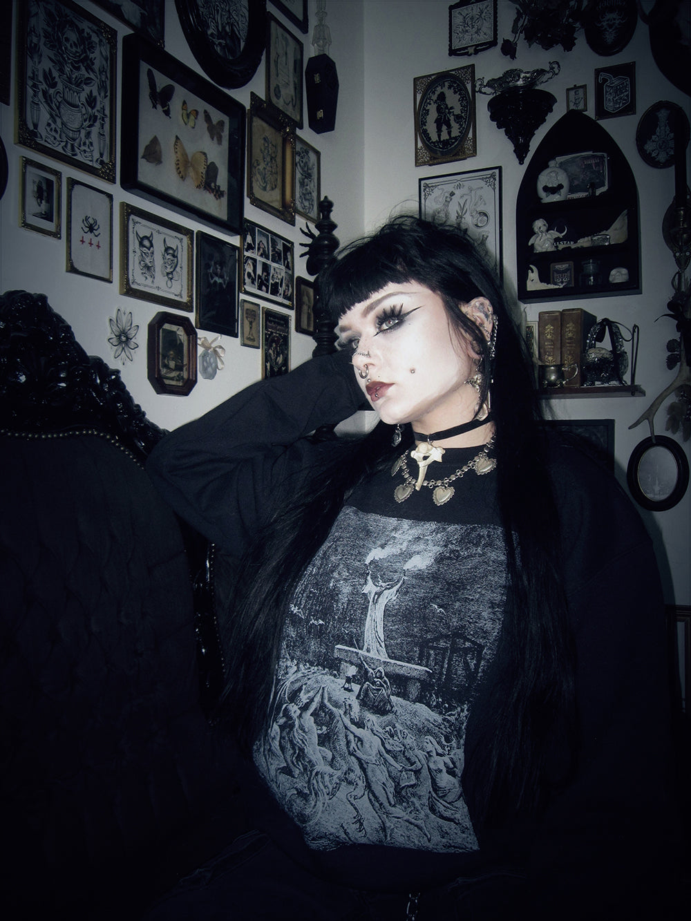 Sabbath dance, La Danse du Sabbat, The dance of the Sabbath from the book, occult / witchcraft - SWEATSHIRT