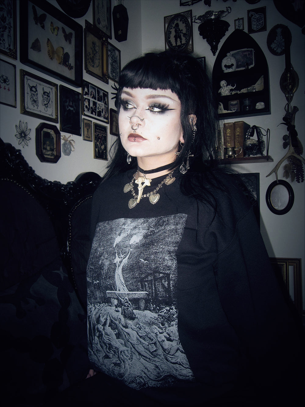 Sabbath dance, La Danse du Sabbat, The dance of the Sabbath from the book, occult / witchcraft - SWEATSHIRT