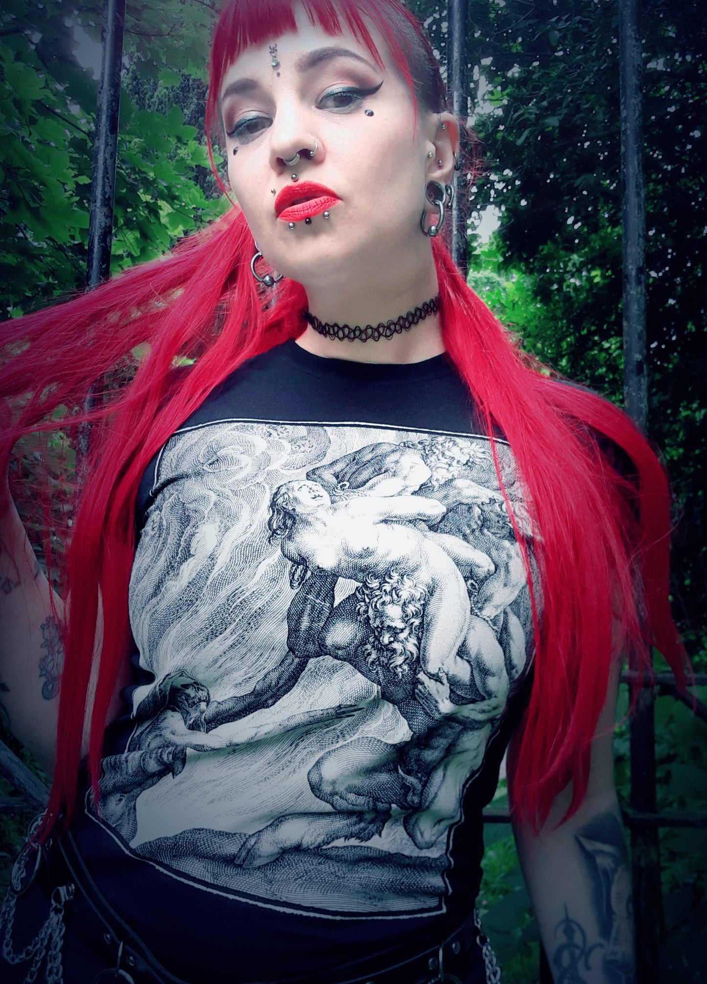 Hell by Johannes Sadeler (1590) - T-shirt Female fitted