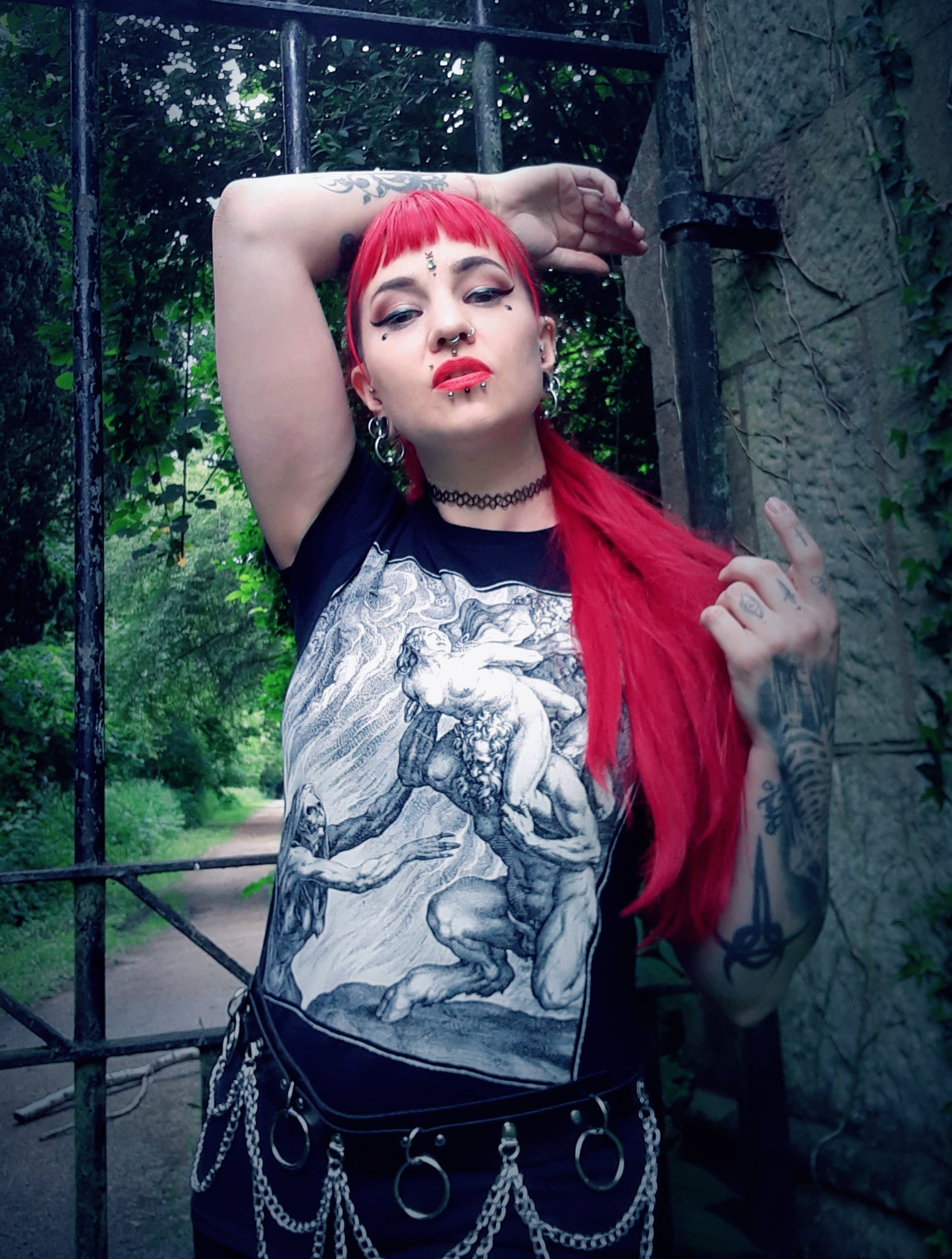 Hell by Johannes Sadeler (1590) - T-shirt Female fitted