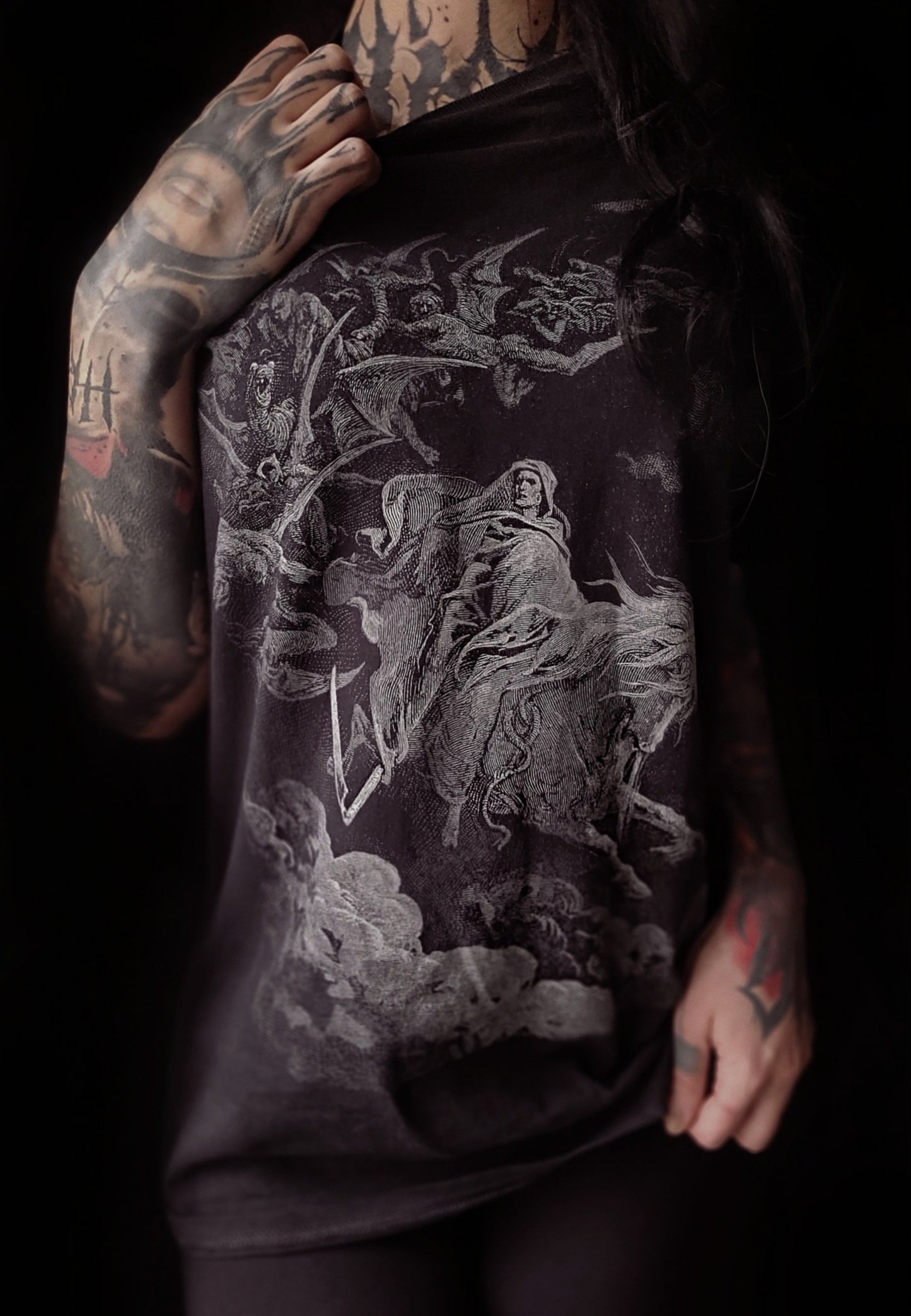 DEATH, Gustave Dore illustration - T-shirt