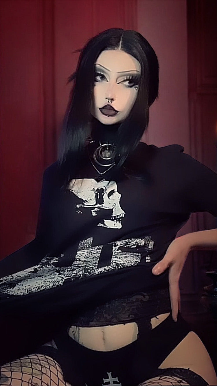 We are nothing, skull and endless universe - T-shirt female fitted