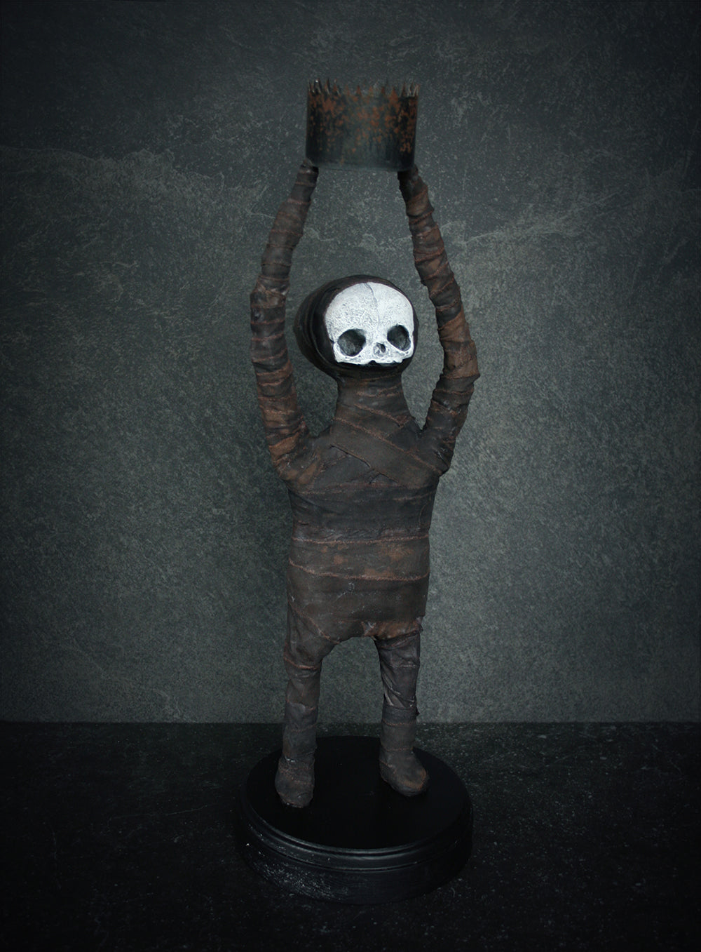 Sculpture "Lucy the lightbringer" - mixed media sculpture