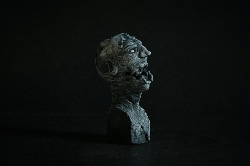 Handsculpted, handcast and painted bust "Undead bust 01" - SCULPTURE