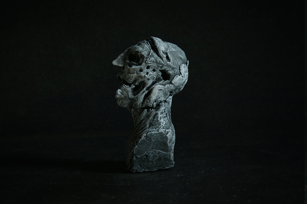 Handsculpted, handcast and painted bust "Undead bust 01" - SCULPTURE