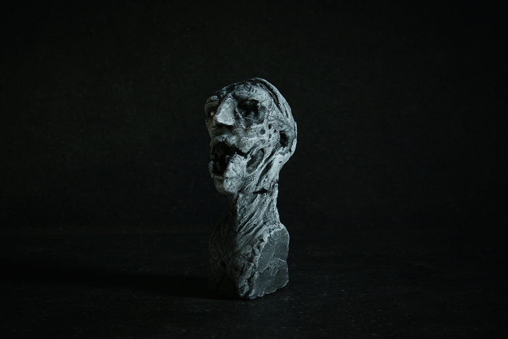Handsculpted, handcast and painted bust "Undead bust 01" - SCULPTURE