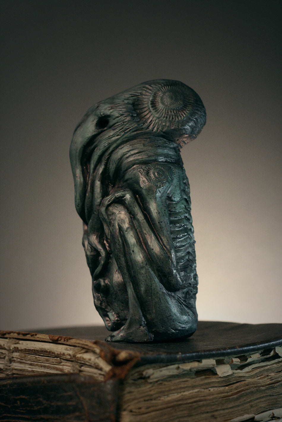 Cthulhu sculpture, handcast / hand-painted - SCULPTURE