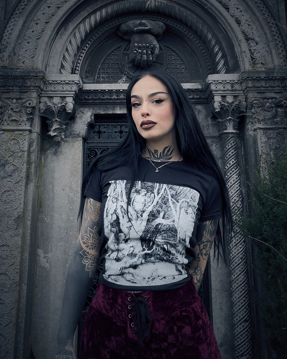 Harpies in the Forest of Suicides, Gustave Doré, Gustave Dore illustration - T-shirt female fitted