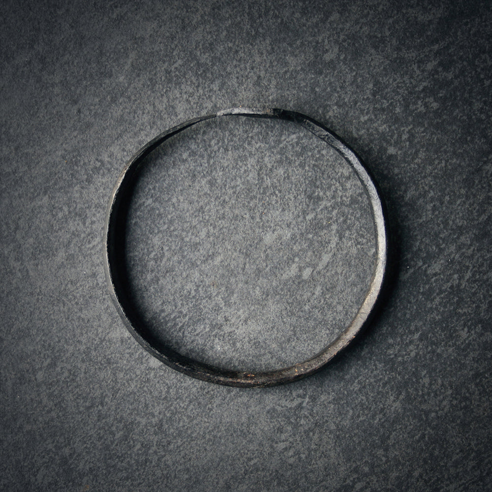 Handforged IRON Jormungandr Ouroboros viking ring bracelet - RITUAL ITEM