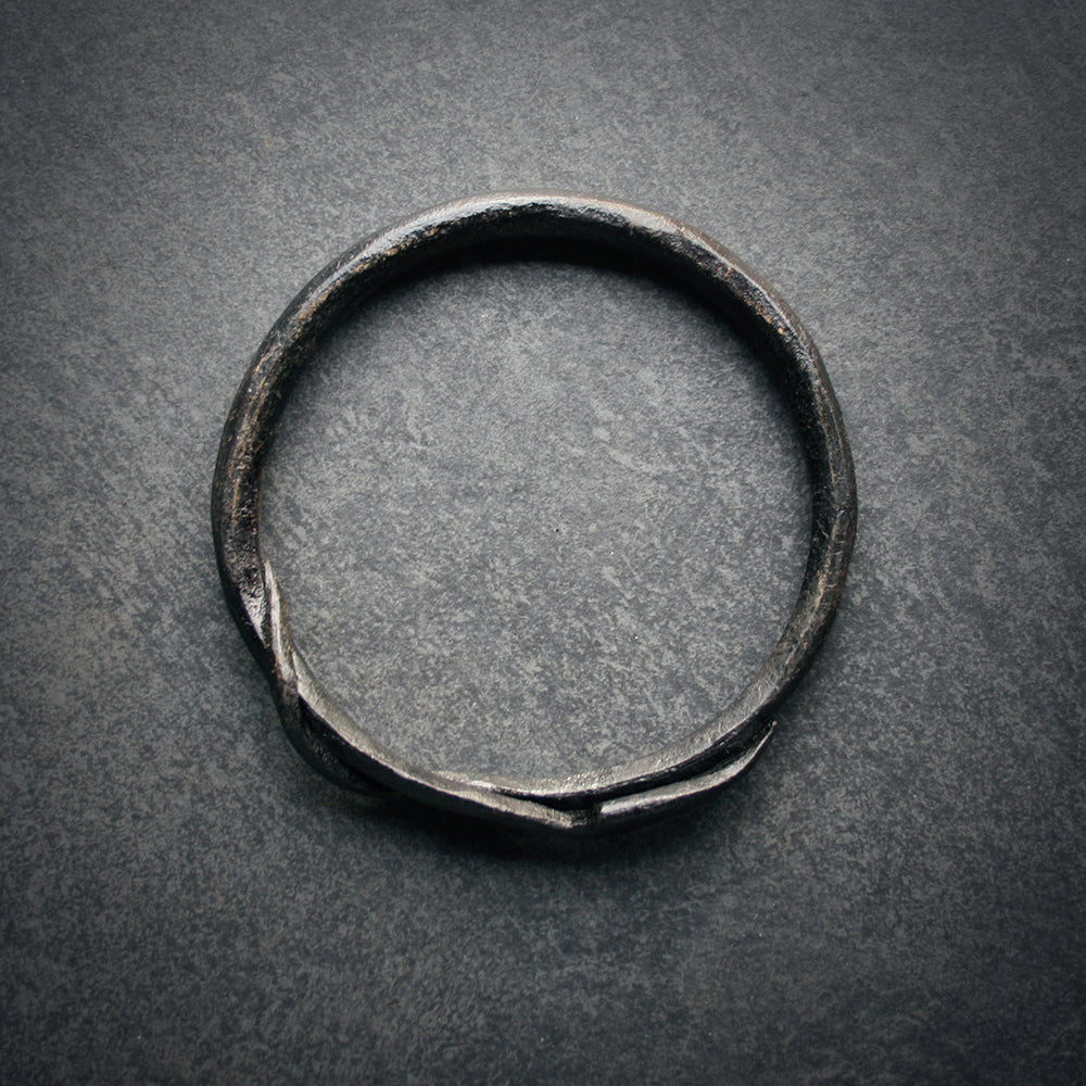 Handforged IRON Jormungandr JOTUN ring - RITUAL ITEM