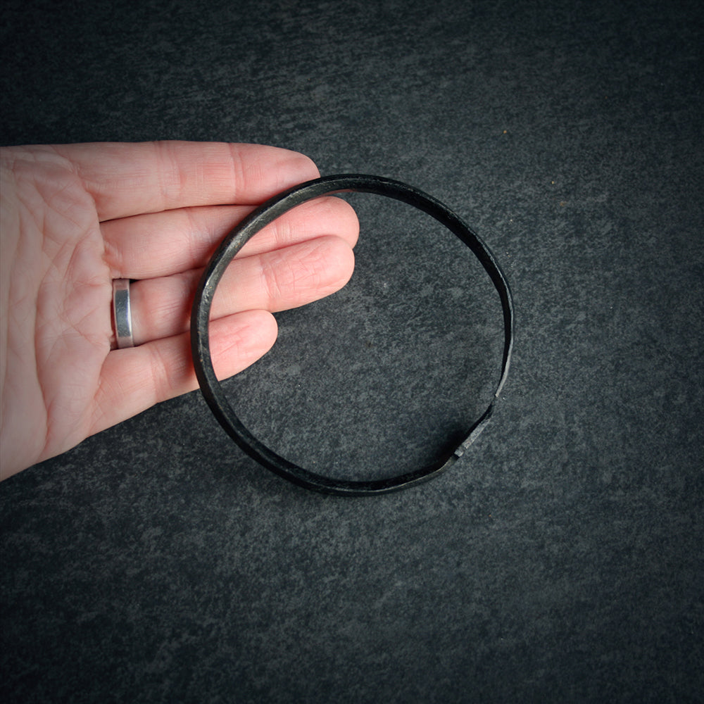 Handforged IRON Jormungandr Ouroboros viking ring bracelet - RITUAL ITEM