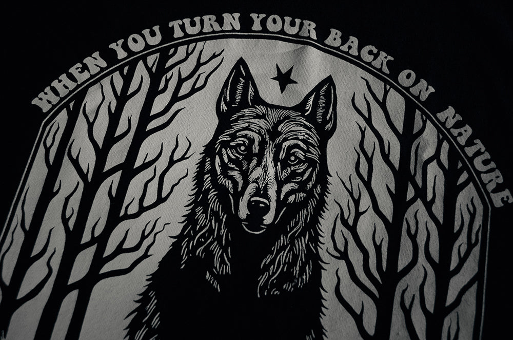 When you turn your back on nature, she will turn her back on you - T-shirt