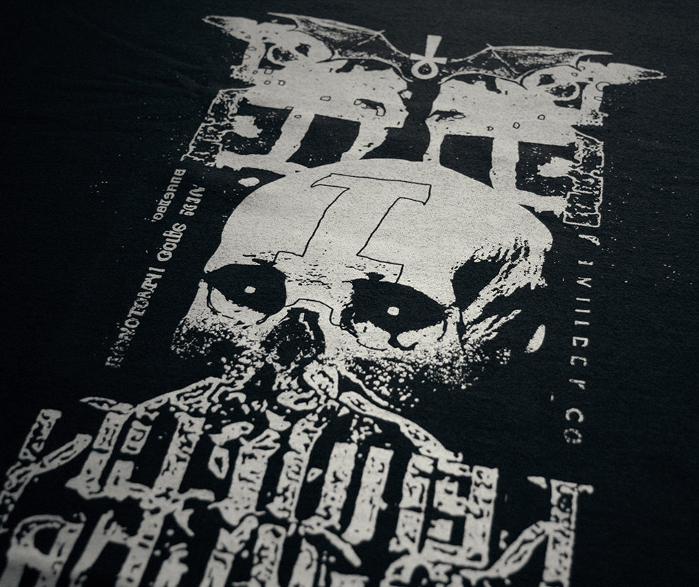 Skull with inverted Ankh - T-shirt female fitted