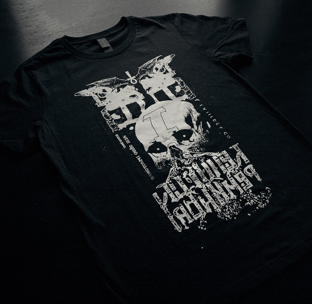 Skull with inverted Ankh - T-shirt female fitted