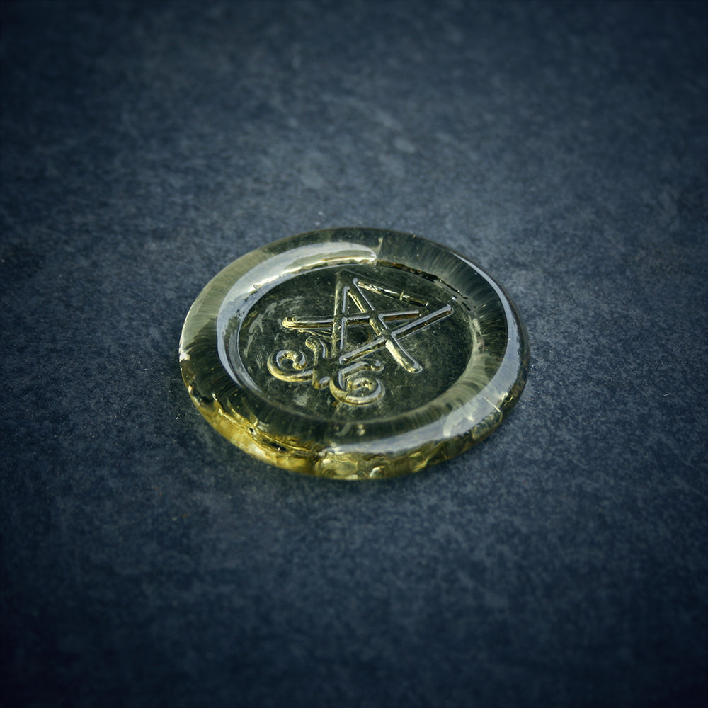 Glass sigil, Seal of Lucifer - RITUAL ITEM