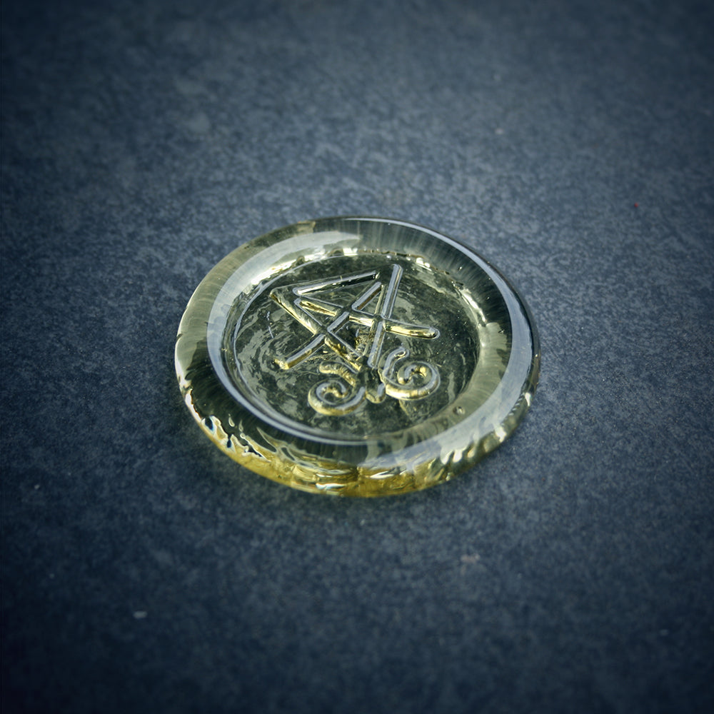 Glass sigil, Seal of Lucifer - RITUAL ITEM