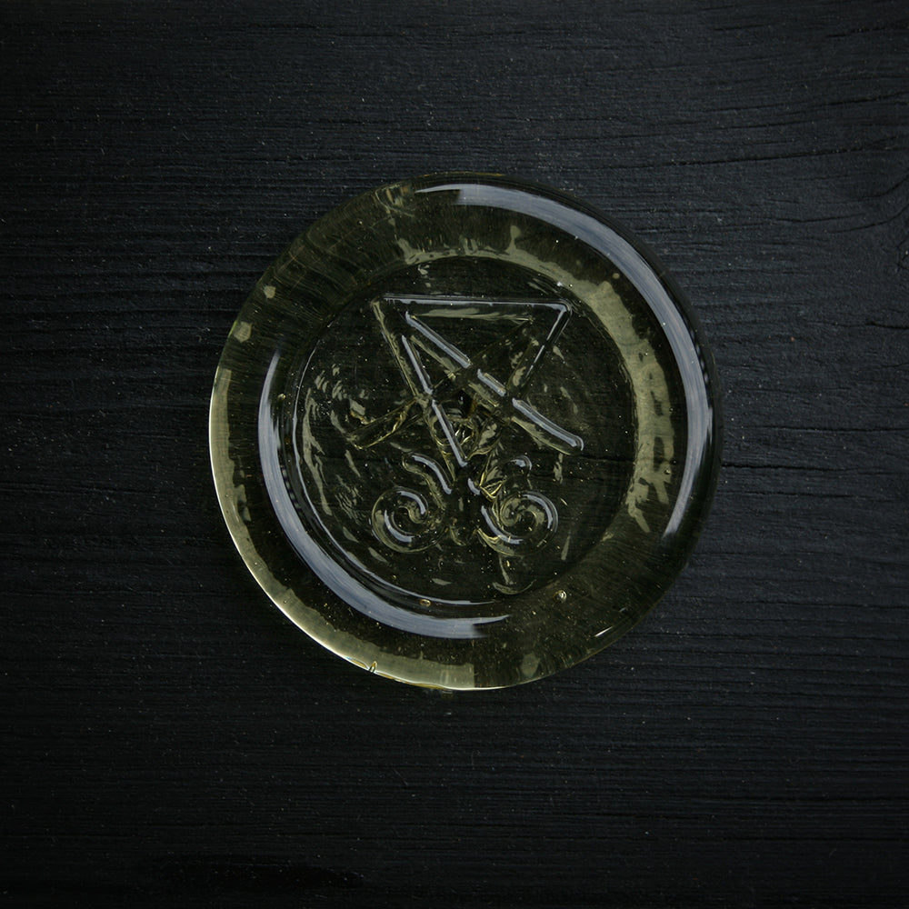 Glass sigil, Seal of Lucifer - RITUAL ITEM