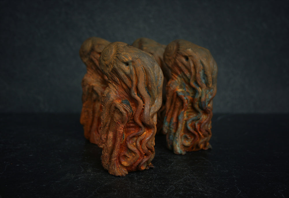 Cthulhu sculpture, handcast / hand-painted RUST edition - SCULPTURE