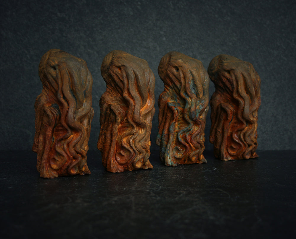 Cthulhu sculpture, handcast / hand-painted RUST edition - SCULPTURE