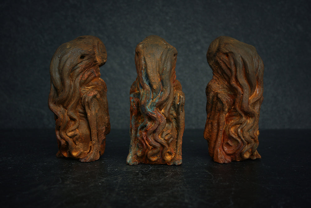 Cthulhu sculpture, handcast / hand-painted RUST edition - SCULPTURE