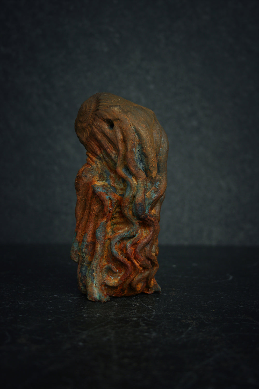 Cthulhu sculpture, handcast / hand-painted RUST edition - SCULPTURE