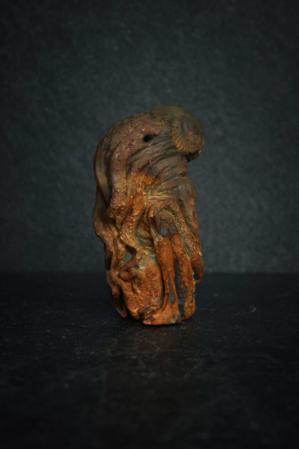 Cthulhu sculpture, handcast / hand-painted RUST edition - SCULPTURE