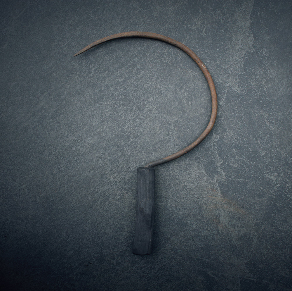 Vintage / antique hay hook / sickle 45 - RITUAL ITEM