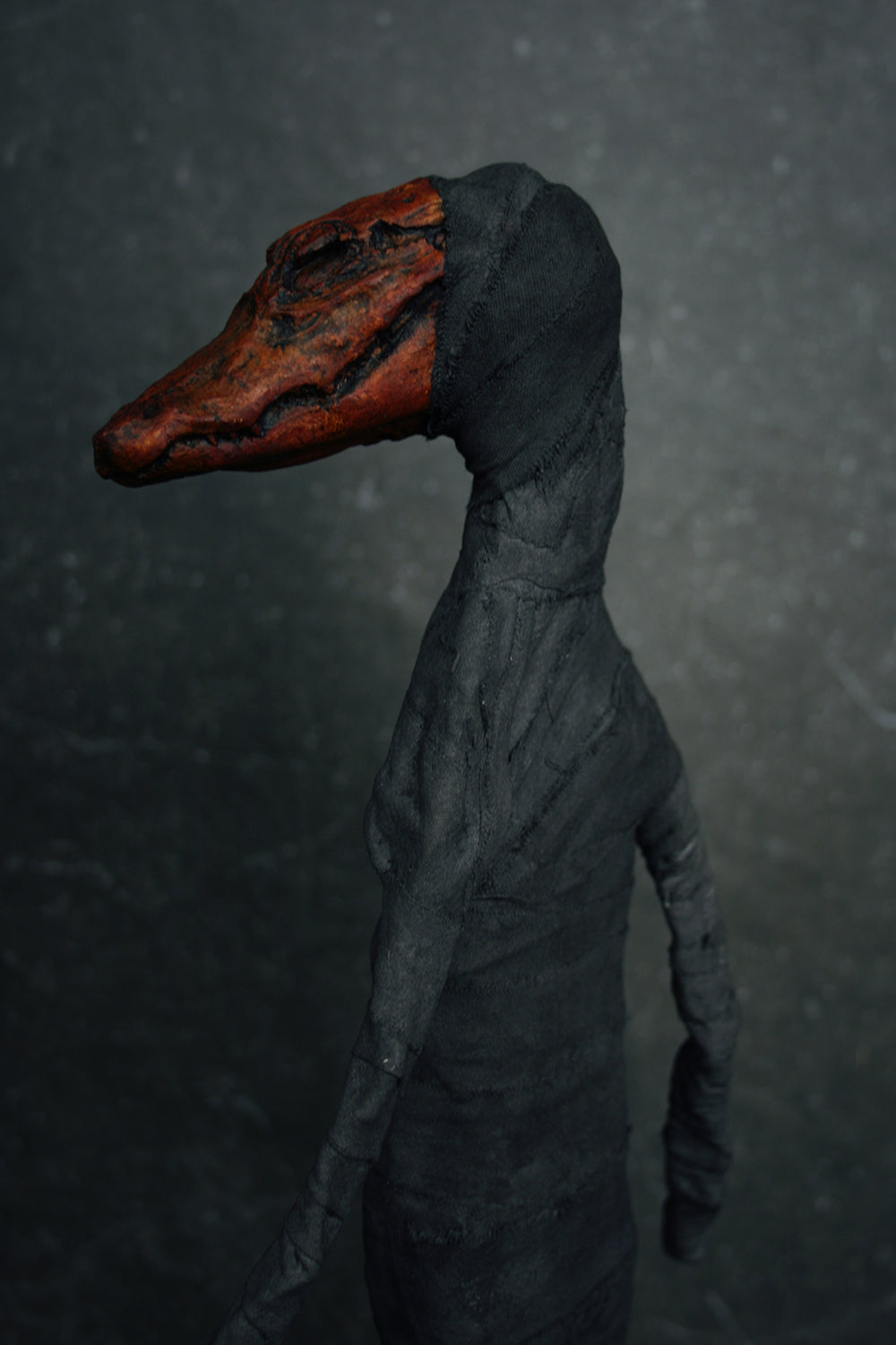 Sculpture "Sobek 1" - mixed media sculpture