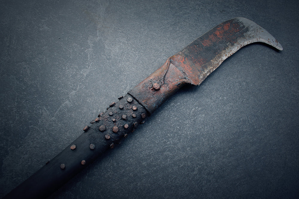Ritual blade rust and rivets reaper - RITUAL ITEM