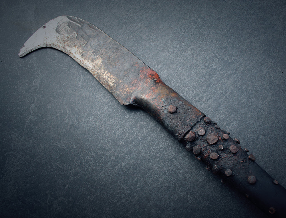 Ritual blade rust and rivets reaper - RITUAL ITEM