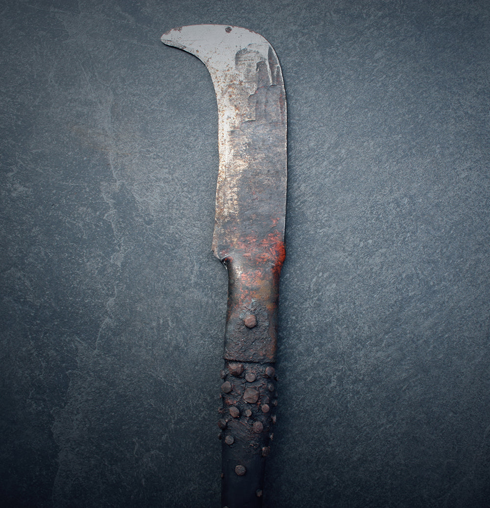 Ritual blade rust and rivets reaper - RITUAL ITEM