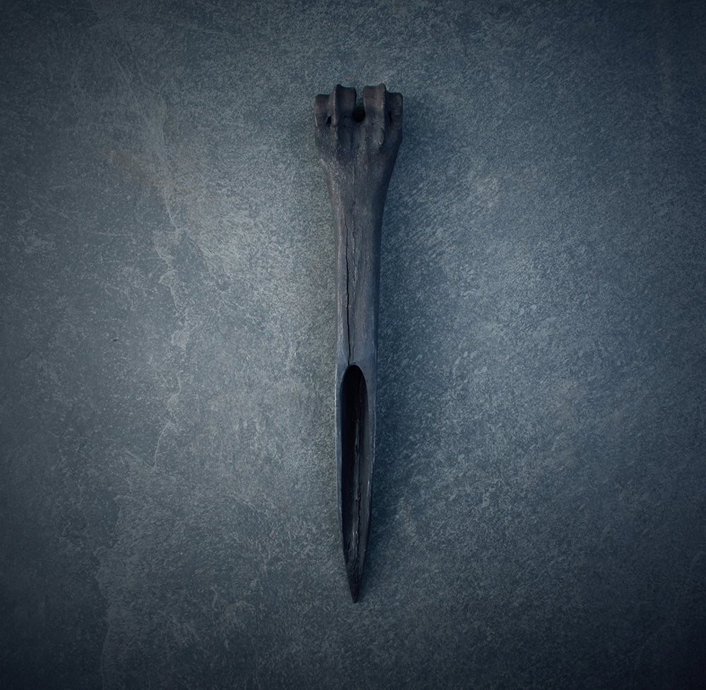 Bone dagger, black patina - RITUAL ITEM