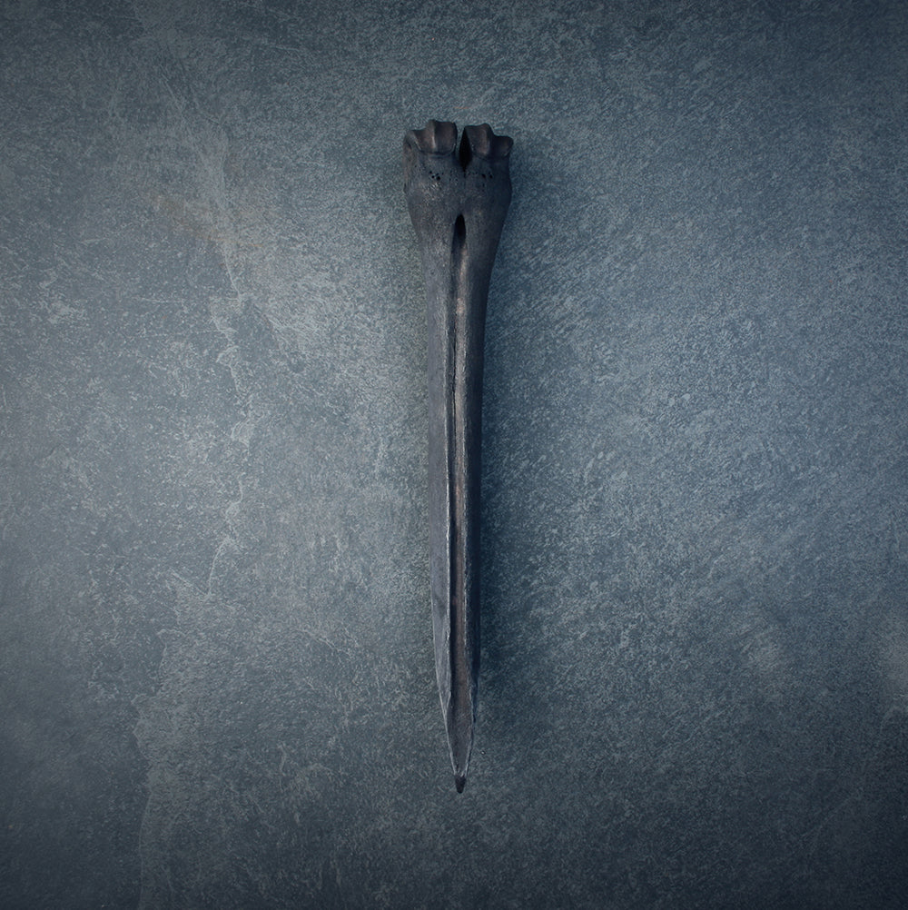 Bone dagger, black patina - RITUAL ITEM