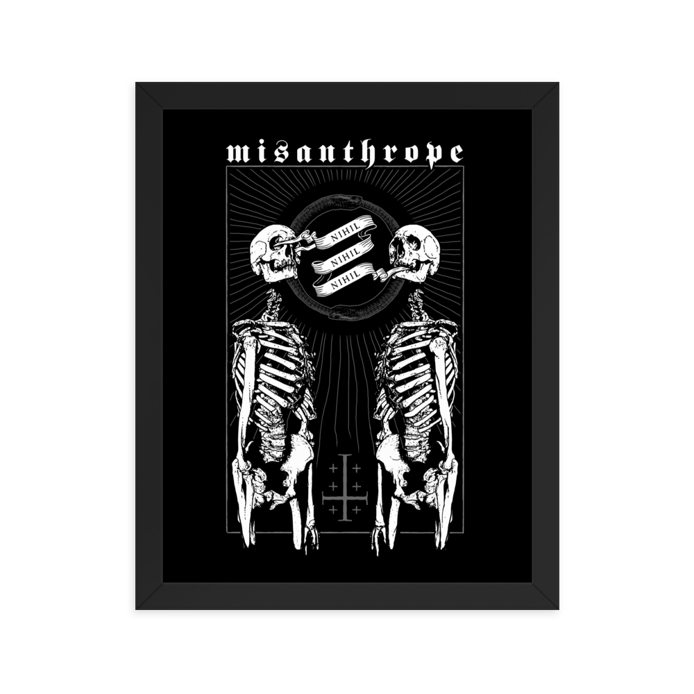 Misanthrope - Framed poster