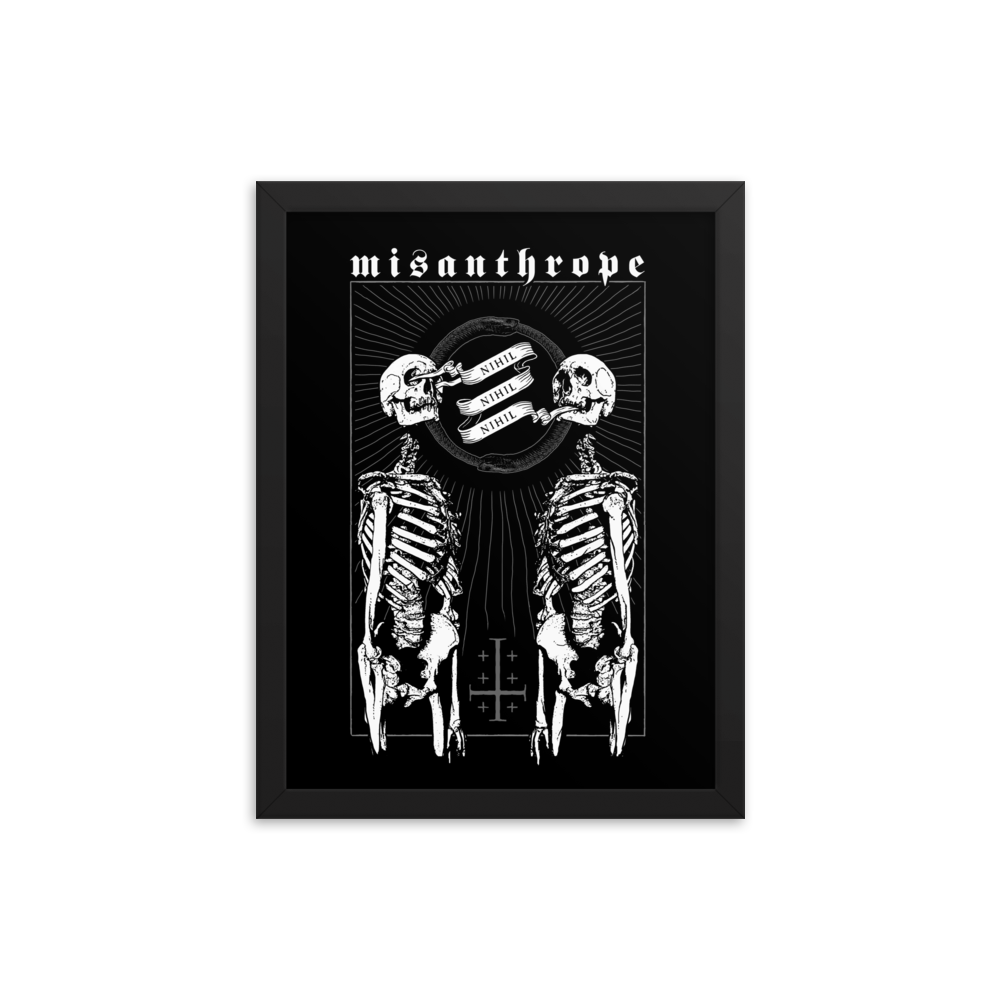 Misanthrope - Framed poster