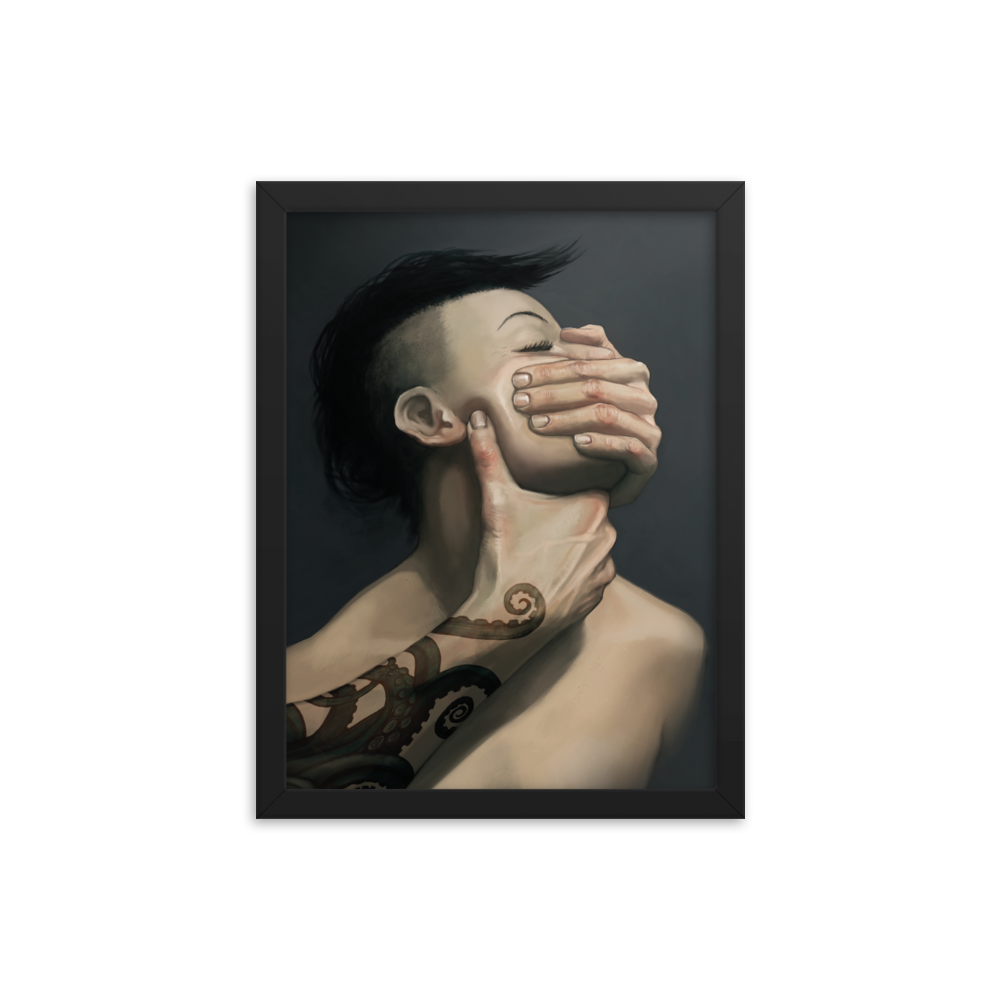 Silence, is golden - Framed poster
