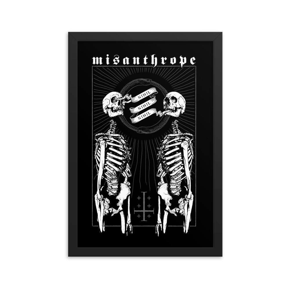 Misanthrope - Framed poster
