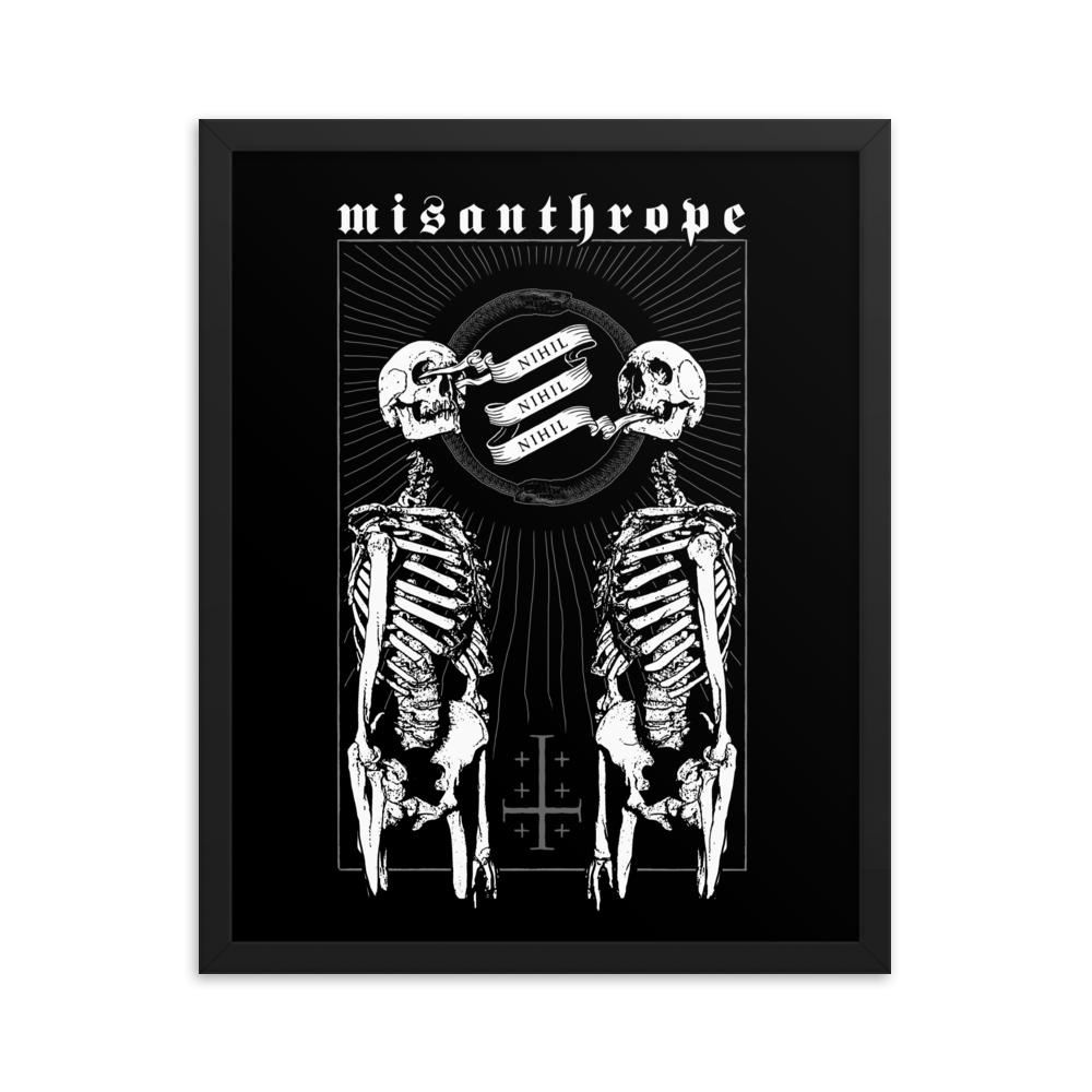 Misanthrope - Framed poster