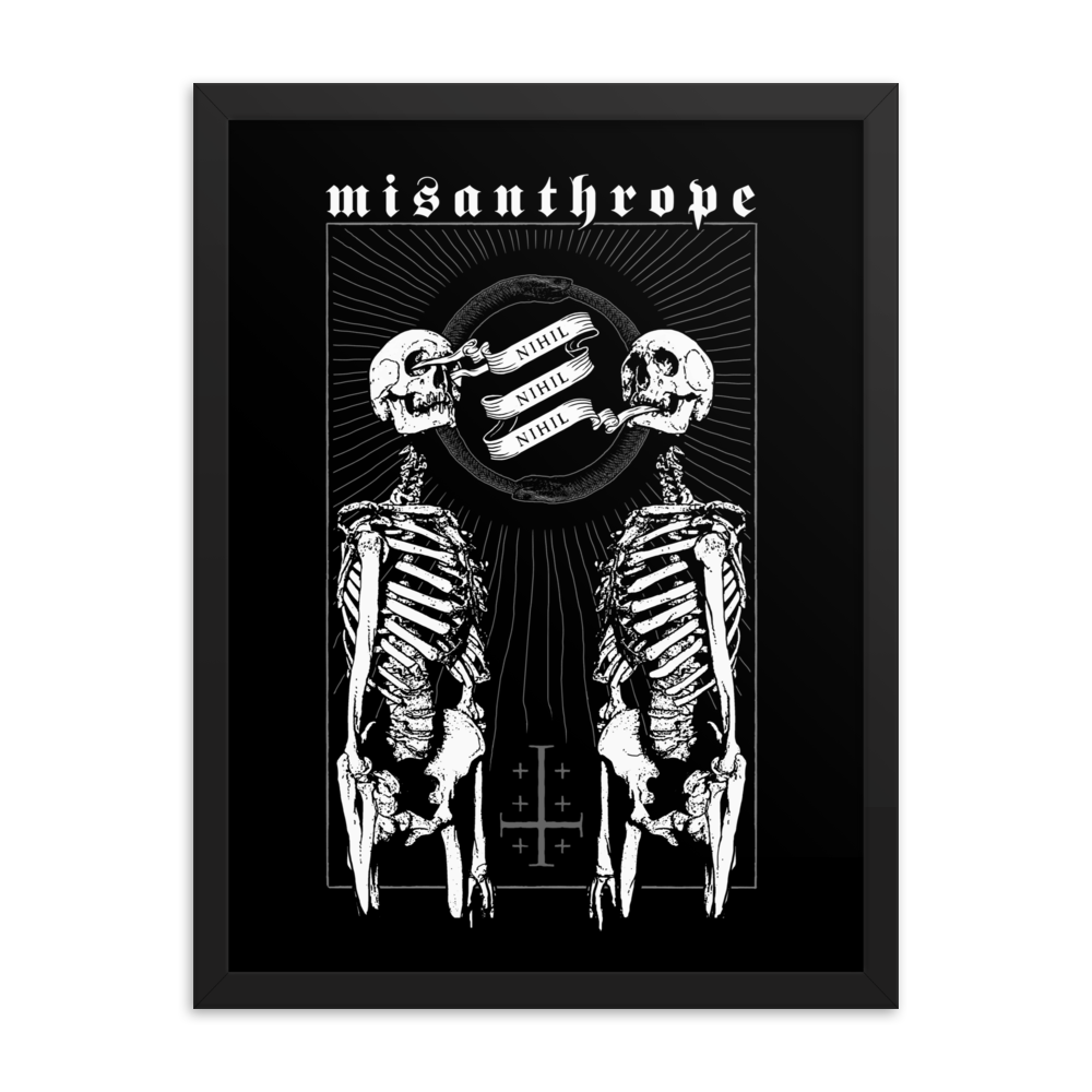 Misanthrope - Framed poster