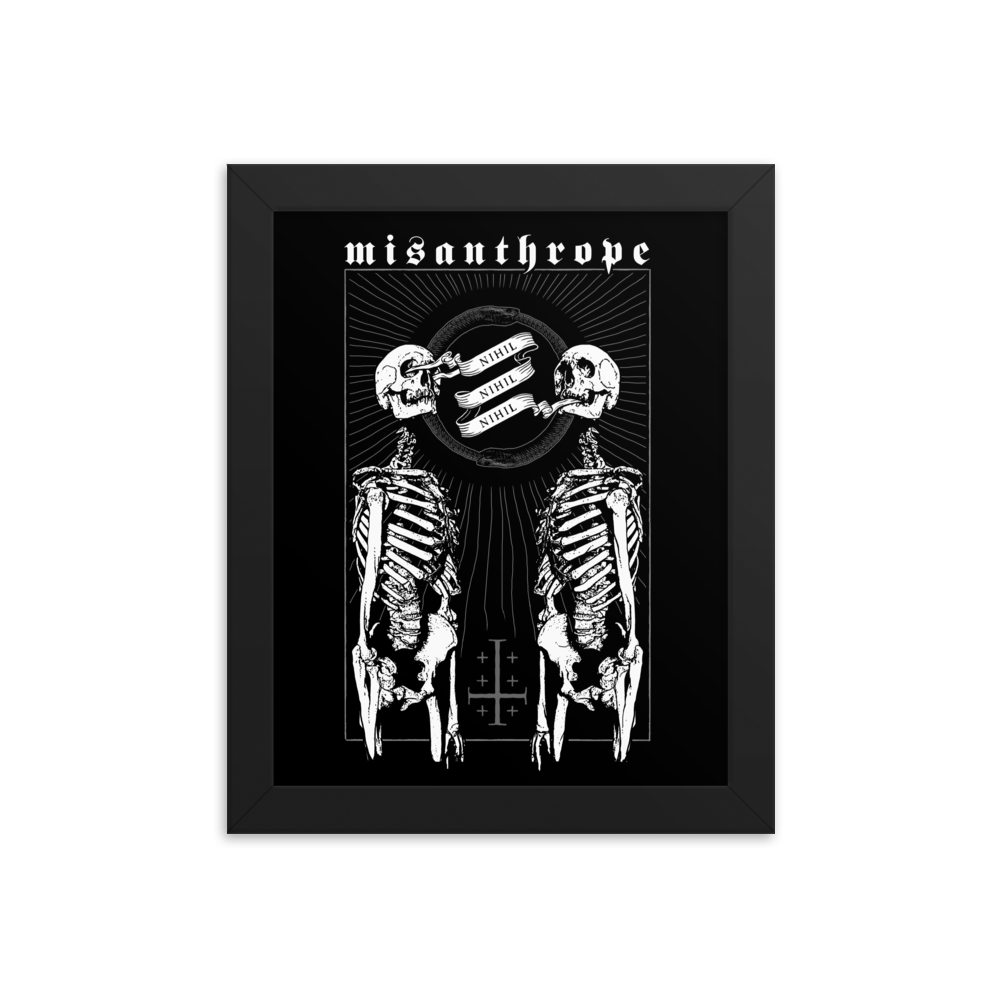 Misanthrope - Framed poster