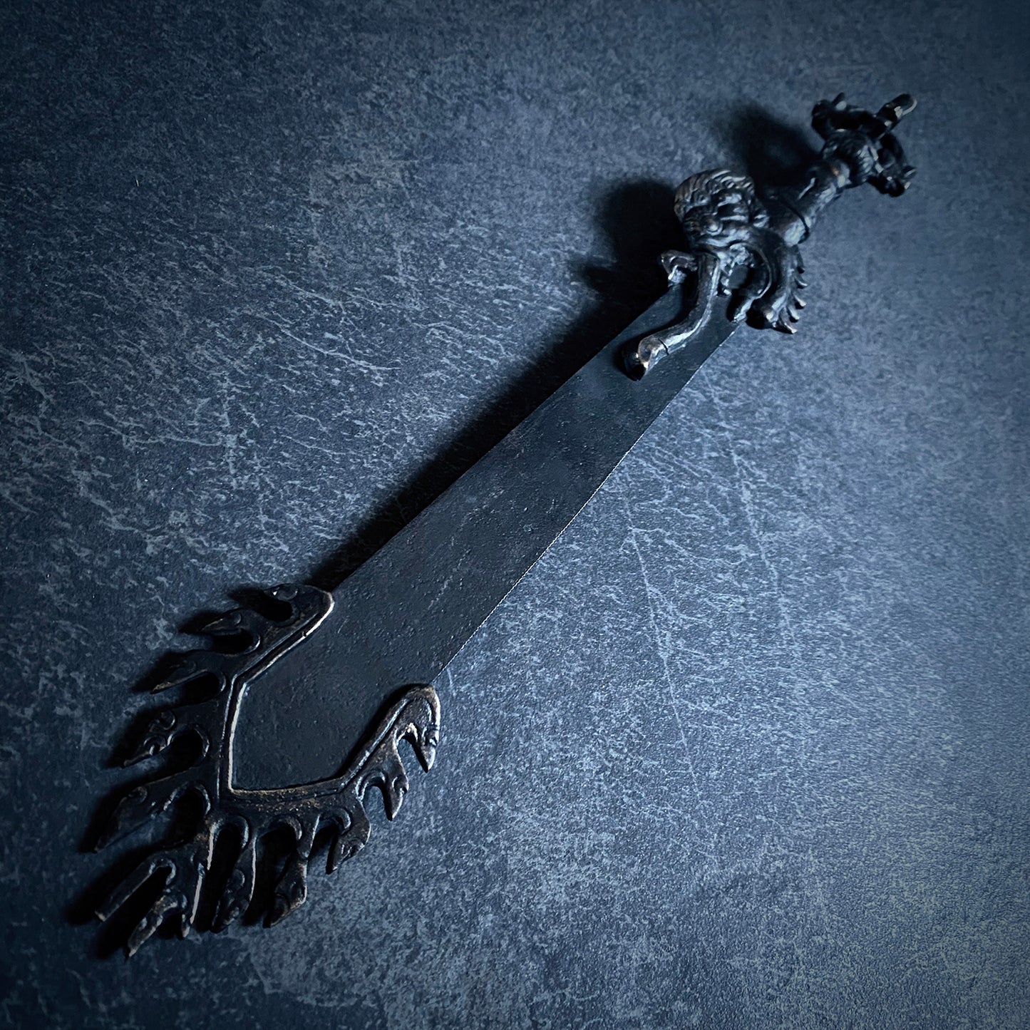 Fire Sword of Manjushri, magical ritual weapon dark patina edition - RITUAL ITEM