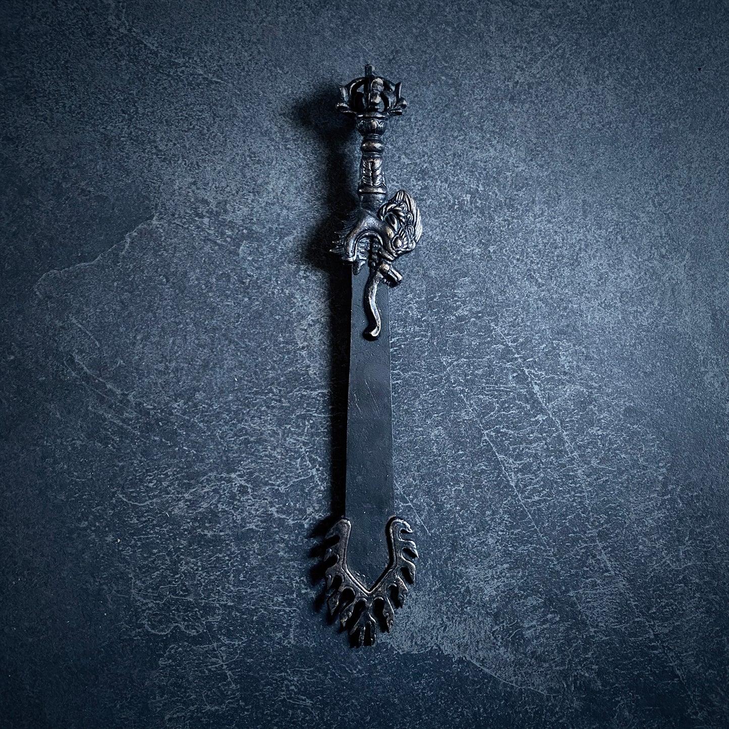 Fire Sword of Manjushri, magical ritual weapon dark patina edition - RITUAL ITEM