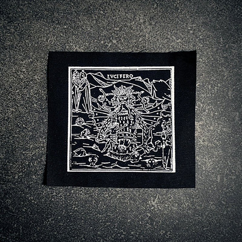 Lucifero, the devil, Lucifer, old print - screen printed PATCH