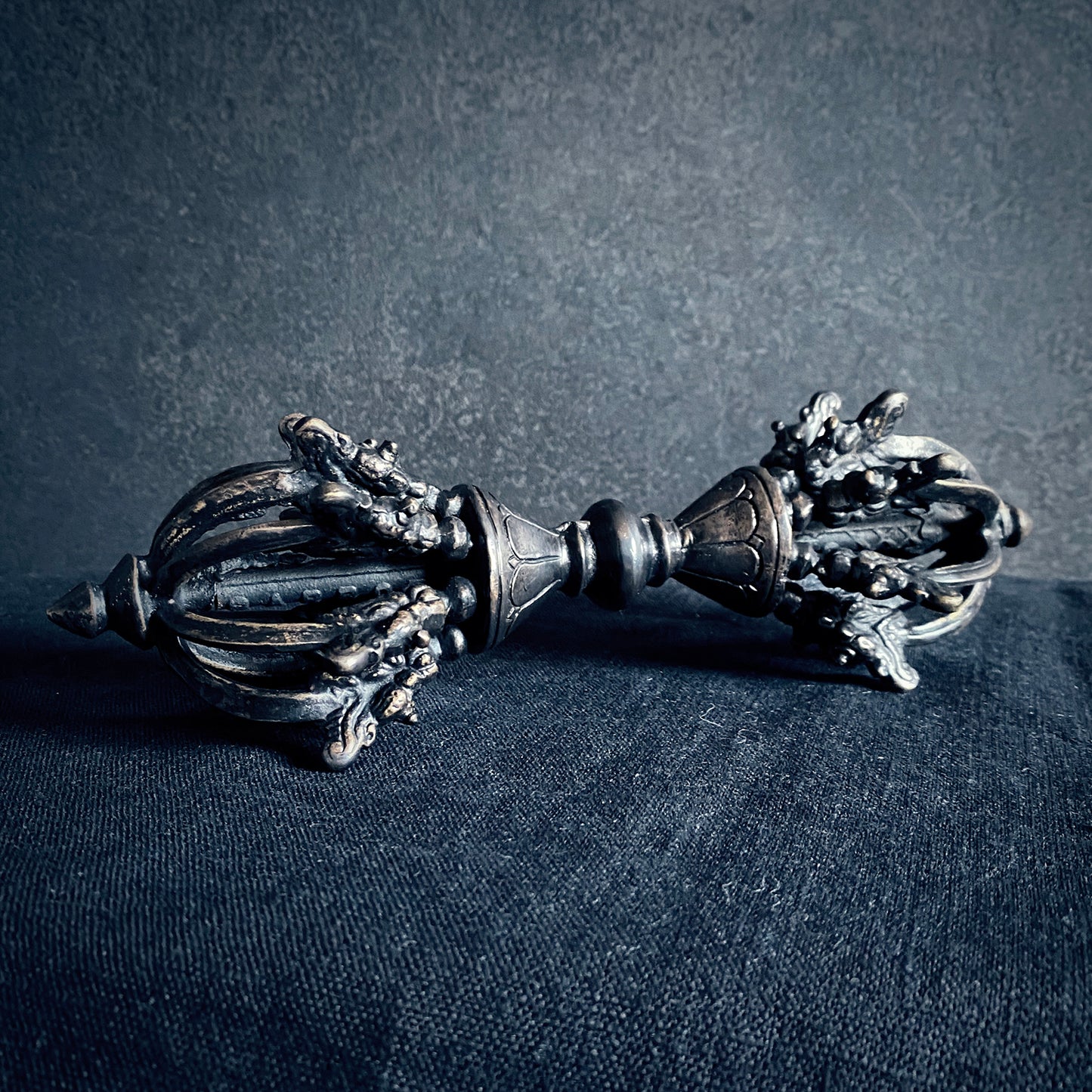 Oversized Vajra, dorje, magical ritual weapon black patina edition - RITUAL ITEM