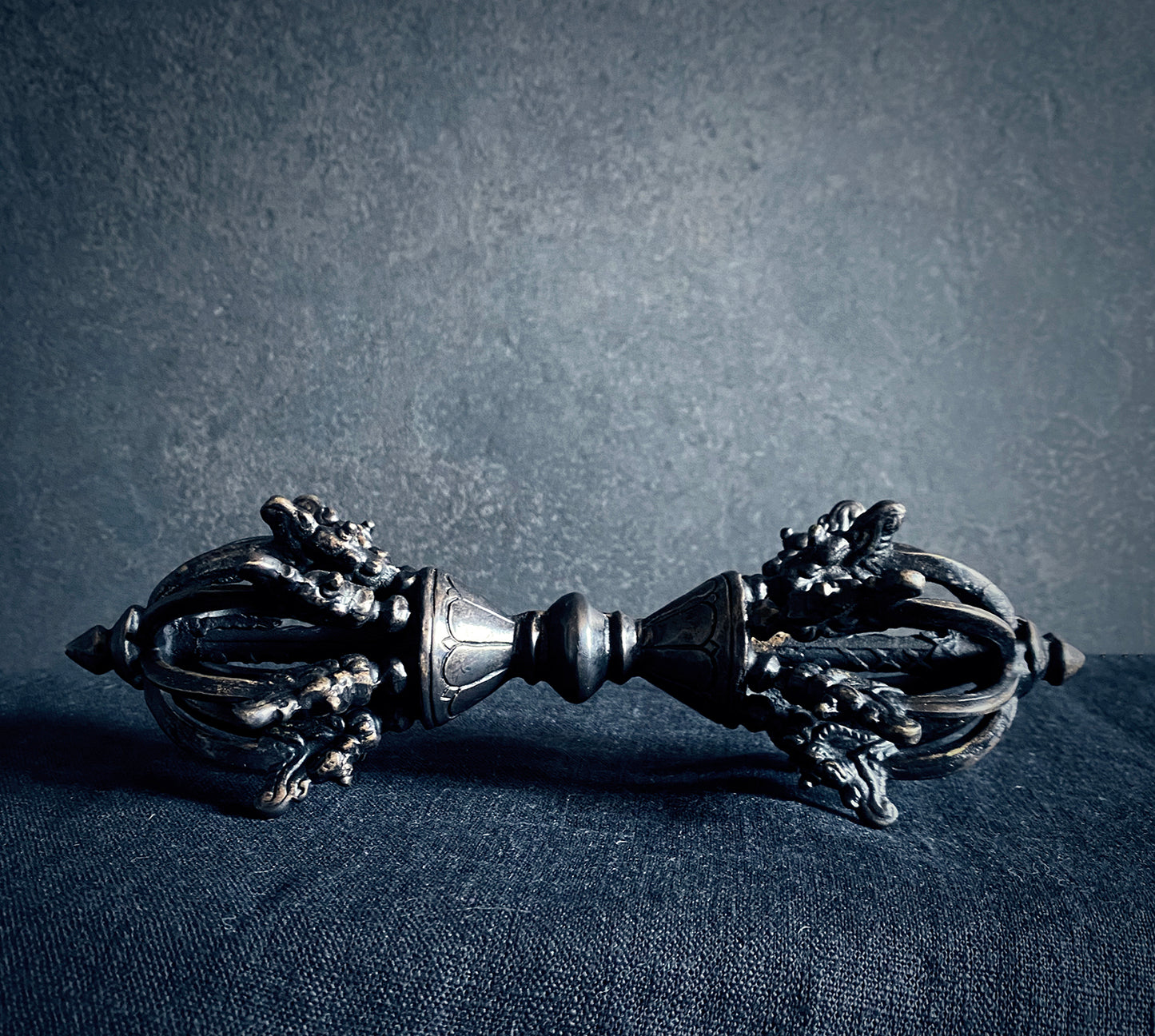 Oversized Vajra, dorje, magical ritual weapon black patina edition - RITUAL ITEM