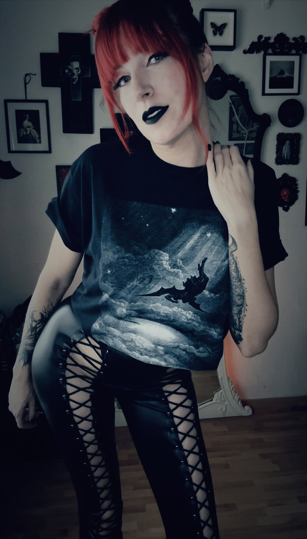 Fall of Lucifer, Satan, by Gustave Doré - T-shirt