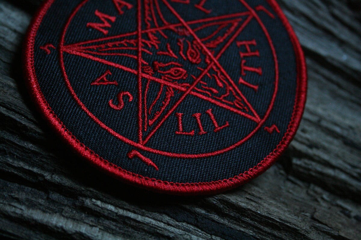 Seal of Baphomet - Samael and Lilith, red version - PATCH
