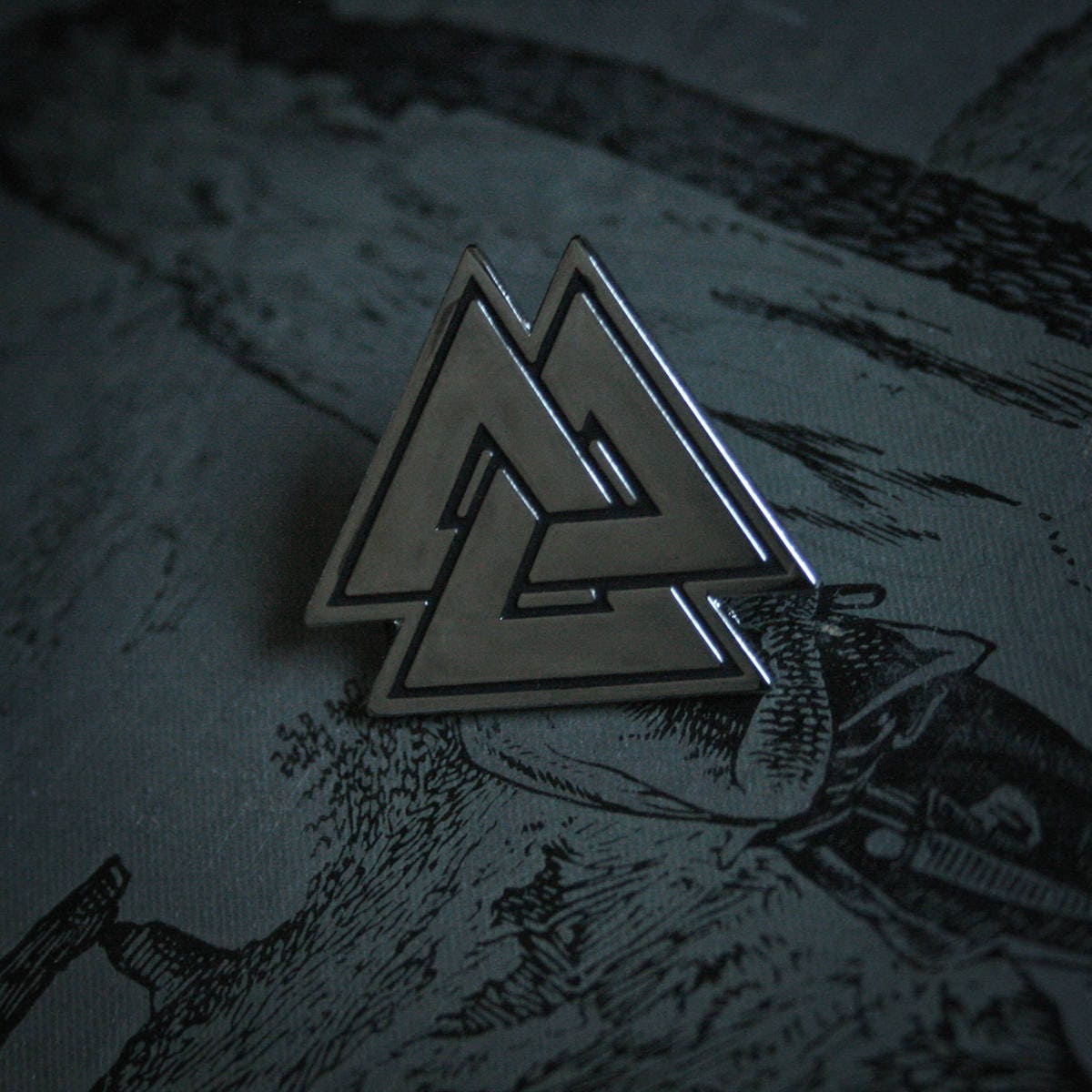 Valknut, double - PIN