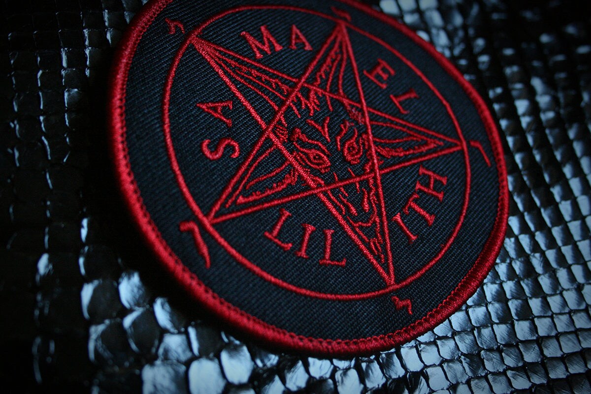 Seal of Baphomet - Samael and Lilith, red version - PATCH