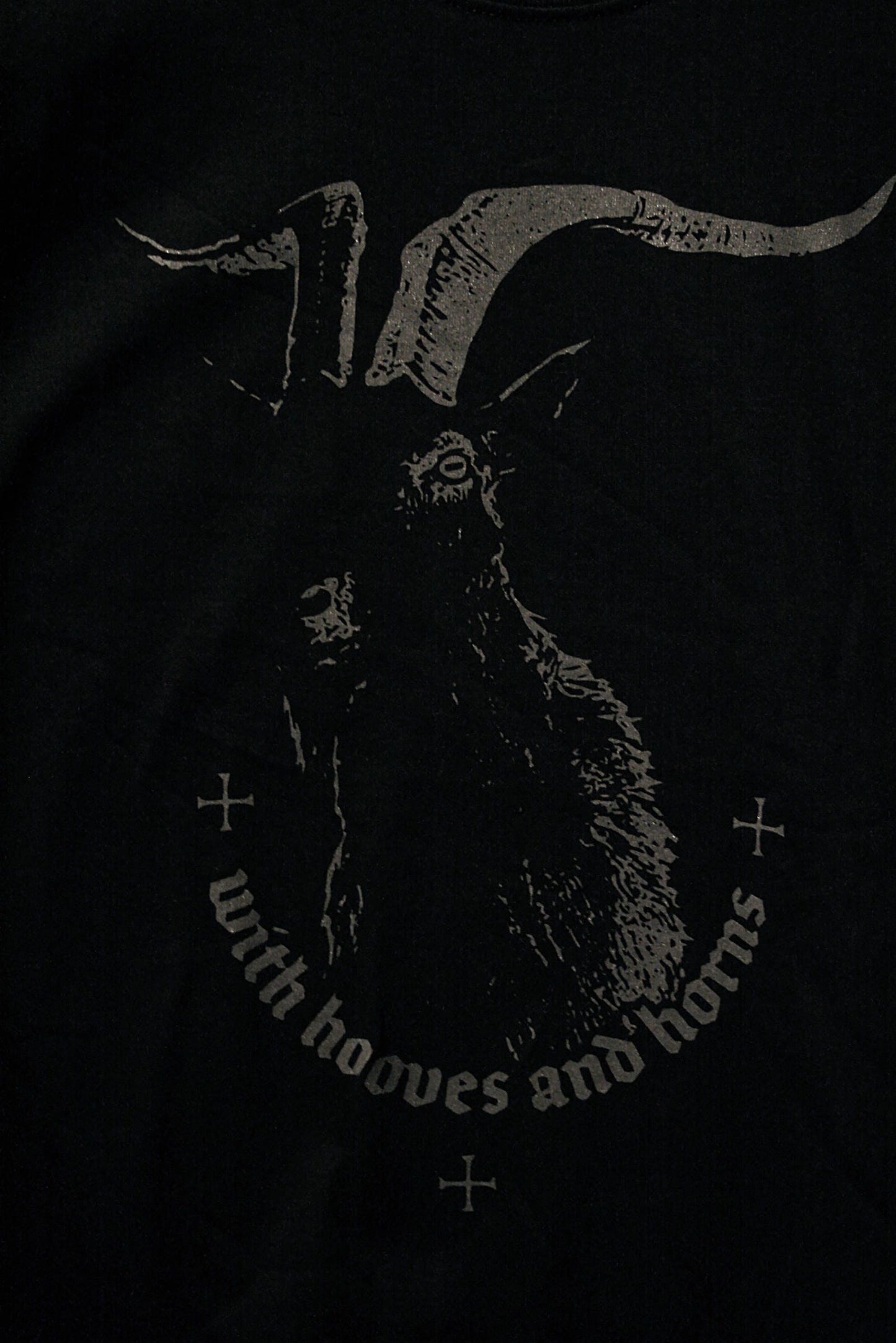 With hooves and horns T-shirt female fitted